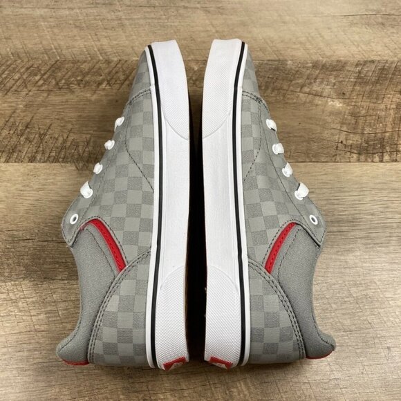 VANS Seldan Checkerboard Grey Red Skate Shoes Youth/Men's Sz 5.5 Women Sz 7 NEW - Picture 7 of 9